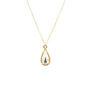 Κολιέ Γυναικείο Ασήμι 925 με Λευκή Πέτρα SWAROVSKI