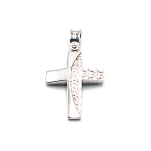Σταυρός Unisex Ασήμι 925 Λευκός Χωρίς Πέτρες - ST 017